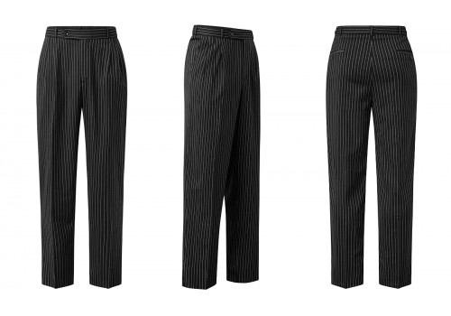 Lisadore Men - Trousers Blanco Nero II - Tres Pliegues Lisadore Men - Trousers Blanco Nero II - Tres Pliegues