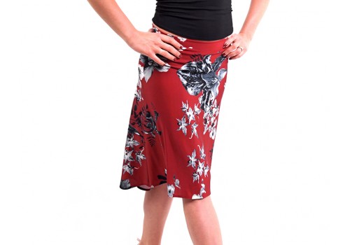 Lisadore Dance Couture - Royo Escuro y Gris de la Flor Lisadore Dance Couture - Royo Escuro y Gris de la Flor