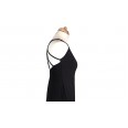 Lisadore Dance Couture - Black Crossed Back Straps Dress