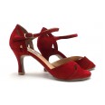Lisadore - Farfalla Pelle Scamosciata Rossa - Abasso Lisadore - Farfalla Pelle Scamosciata Rossa - Abasso