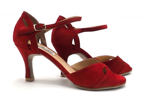 Lisadore - Farfalla Pelle Scamosciata Rossa - Abasso Lisadore - Farfalla Pelle Scamosciata Rossa - Abasso