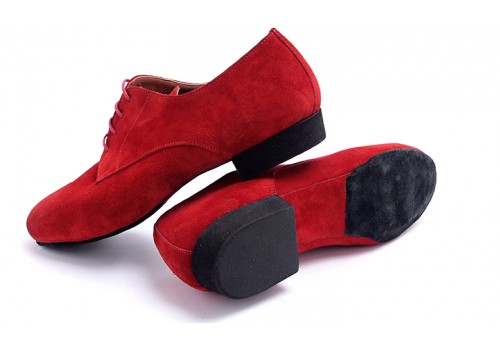 Lisadore Men Shoes - Gamuza Rojo - Cromo