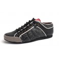 Lisadore Men Shoes - Croco Negro Blanco Pitt