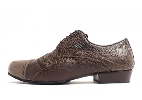 Lisadore Men Shoes - Flex - Croco Marrone