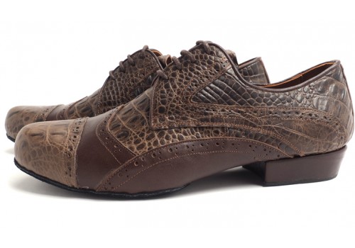 Lisadore Men Shoes - Flex - Croco Marrone