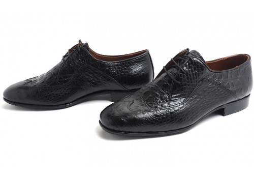Lisadore Men Shoes - Negra Croco Padrone