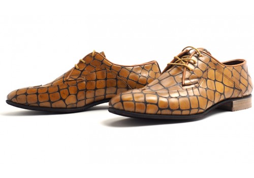 Lisadore Men Shoes - Ocra Reptil Padrone