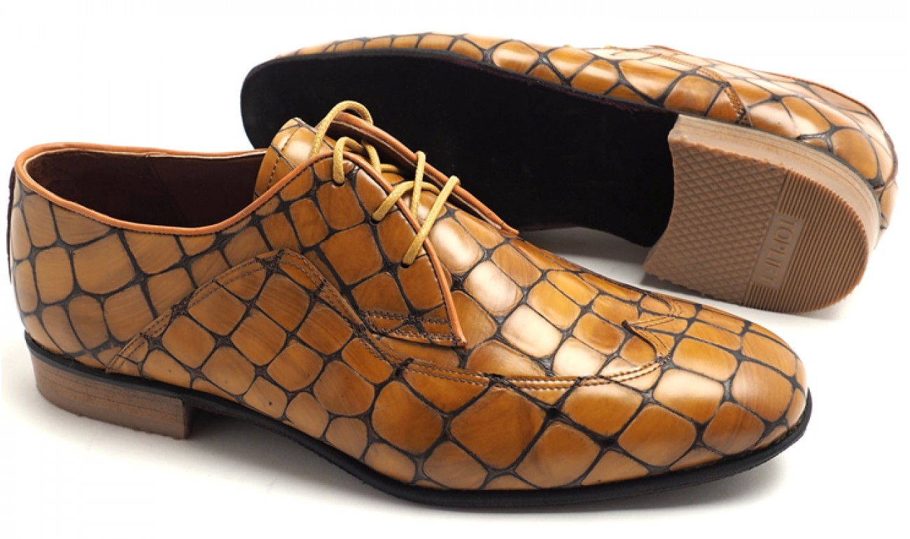 Lisadore Men Shoes - Ocra Reptil Padrone