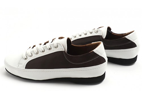 Lisadore Men Shoes - Sneaker Deep Brown White 