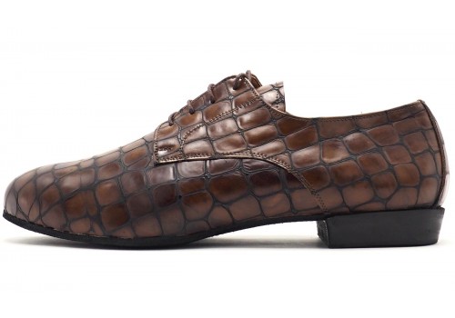 Lisadore Men Shoes - Alligatore Marrone - Cromo