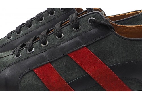 Lisadore Men Shoes - Sneaker Gris Rojo Negro 