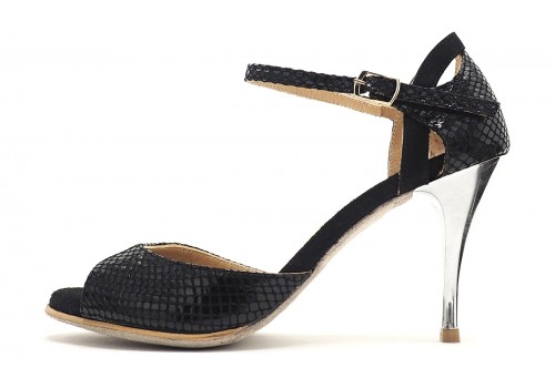SALE - Lisadore - Reptil Negra Taco Plata - Cosi Sole