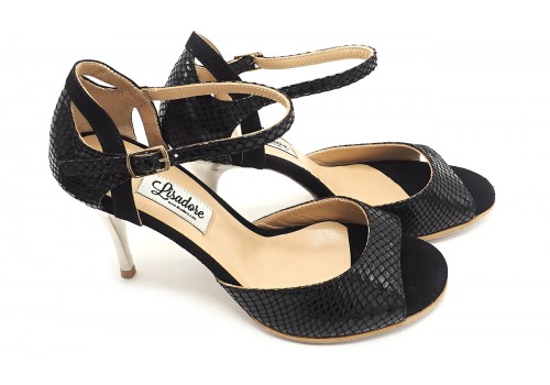 SALE - Lisadore - Reptil Negra Taco Plata - Cosi Sole