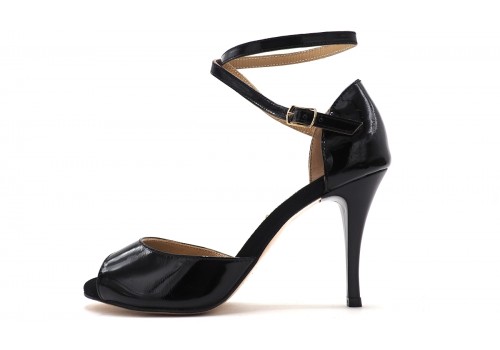 Lisadore - Black Patent Double Round - Medium Lisadore - Black Patent Double Round - Medium