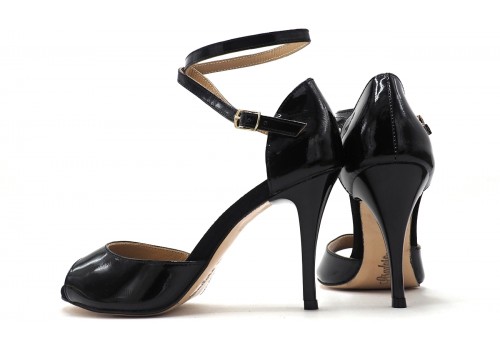 Lisadore - Black Patent Double Round - Medium Lisadore - Black Patent Double Round - Medium