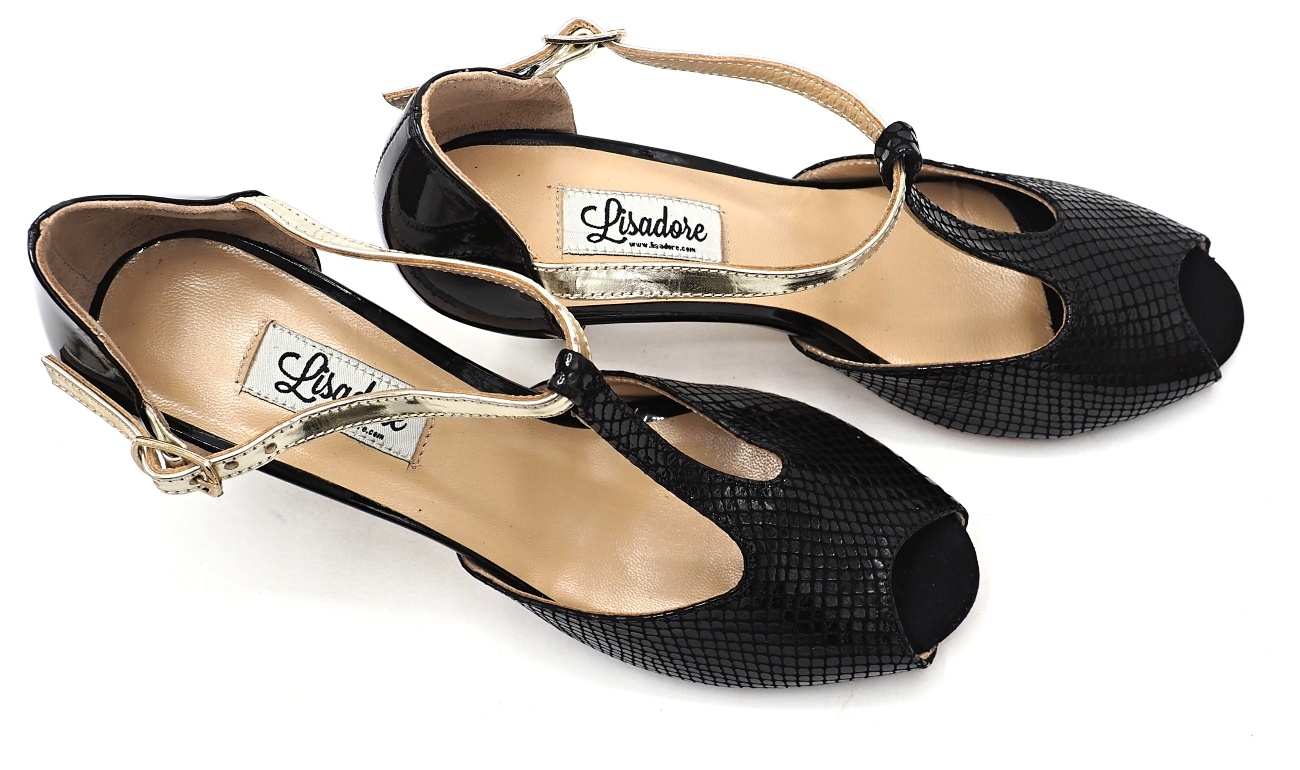 Lisadore - Reptil Negra Platina Vernice - Abasso Lisadore - Reptil Negra Platina Vernice - Abasso