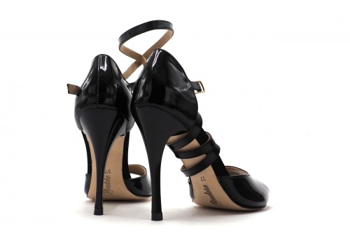 Lisadore - Black Patent Double Round - High Lisadore - Black Patent Double Round - High
