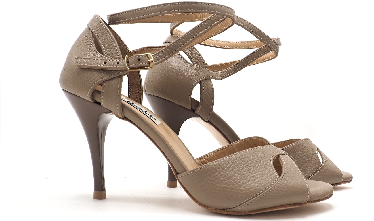 Lisadore - Taupe Butterfly Double Round Strap Lisadore - Taupe Butterfly Double Round Strap