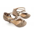 Lisadore - Taupe Butterfly Double Round Strap Lisadore - Taupe Butterfly Double Round Strap