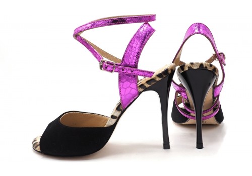 Lisadore - Charol Chita Fucsia Nera - High Lisadore - Charol Chita Fucsia Nera - High