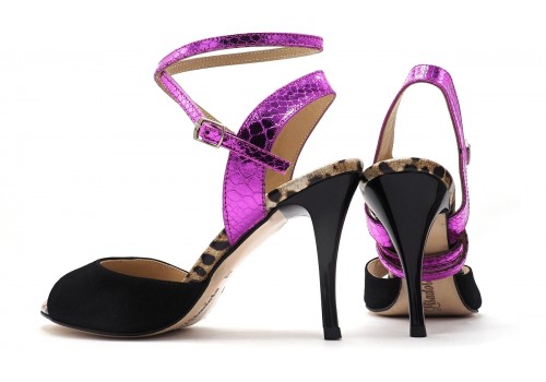 Lisadore - Charol Chita Fucsia Nera - Medium Lisadore - Charol Chita Fucsia Nera - Medium