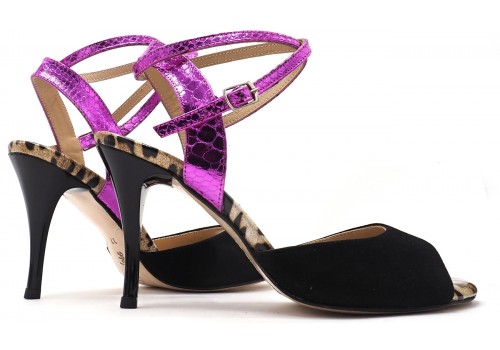 Lisadore - Charol Chita Fucsia Nera - Medium Lisadore - Charol Chita Fucsia Nera - Medium