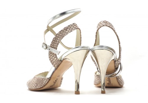 Custom Made Order - Lisadore - Reptil Pearl Beige y Plata Custom Made Order - Lisadore - Reptil Pearl Beige y Plata