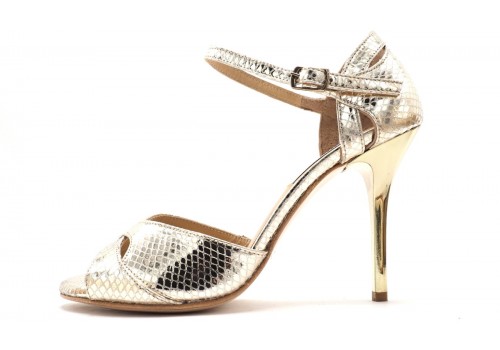 Lisadore - Platina Reptil Butterfly - High - Single Strap Lisadore - Platina Reptil Butterfly - High - Single Strap