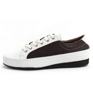 Lisadore Men Shoes - Sneaker Deep Brown White 