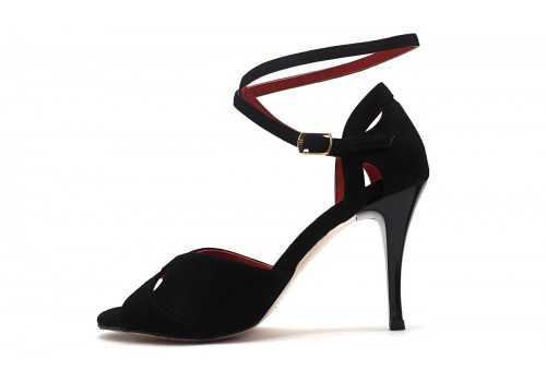 Lisadore - Pelle Scamosciata Nera Florance