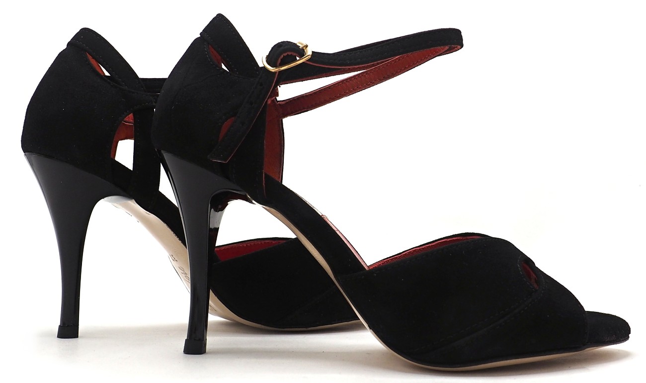 Lisadore - Pelle Scamosciata Nera Florance