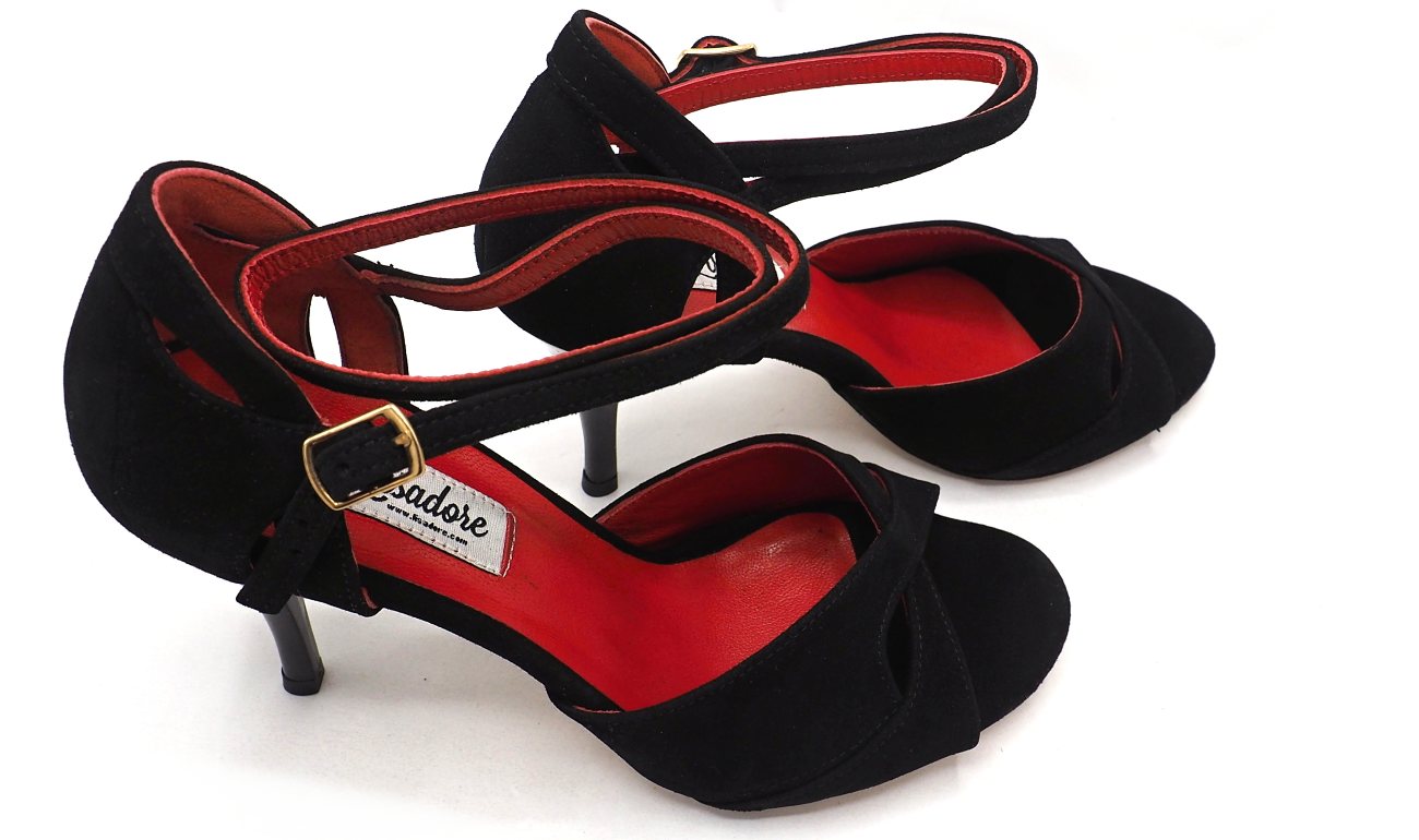 Lisadore - Pelle Scamosciata Nera Florance