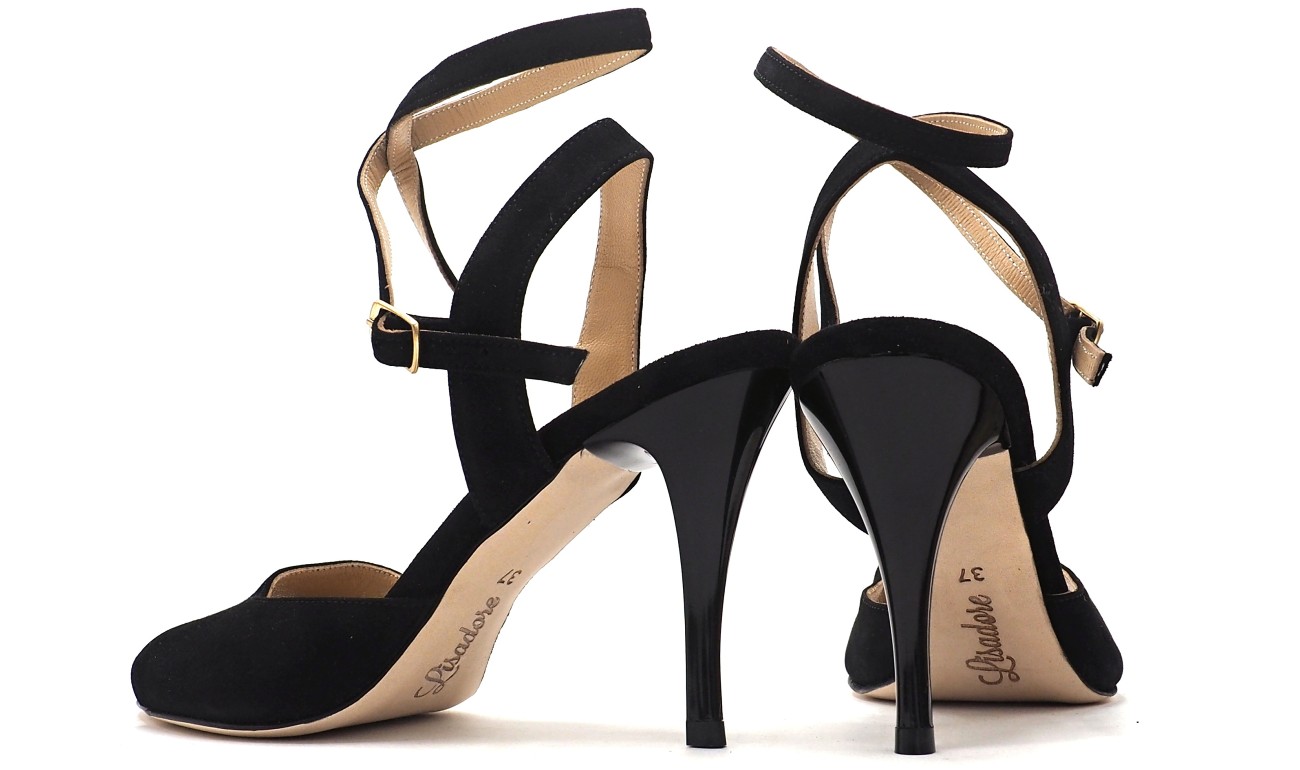 Lisadore - Black Suede Open Doble