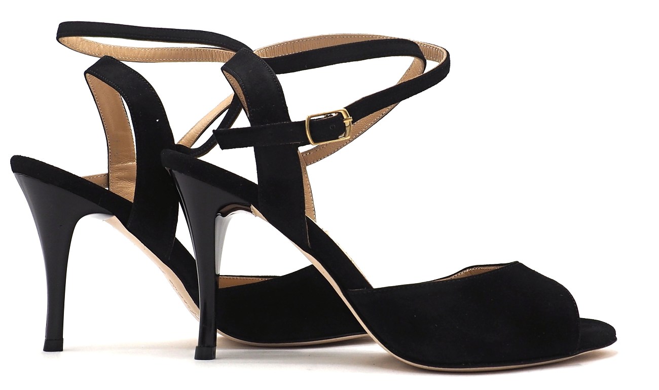 Lisadore - Black Suede Open Doble
