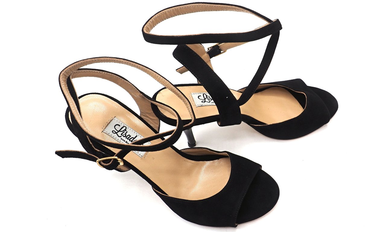 Lisadore - Black Suede Open Doble