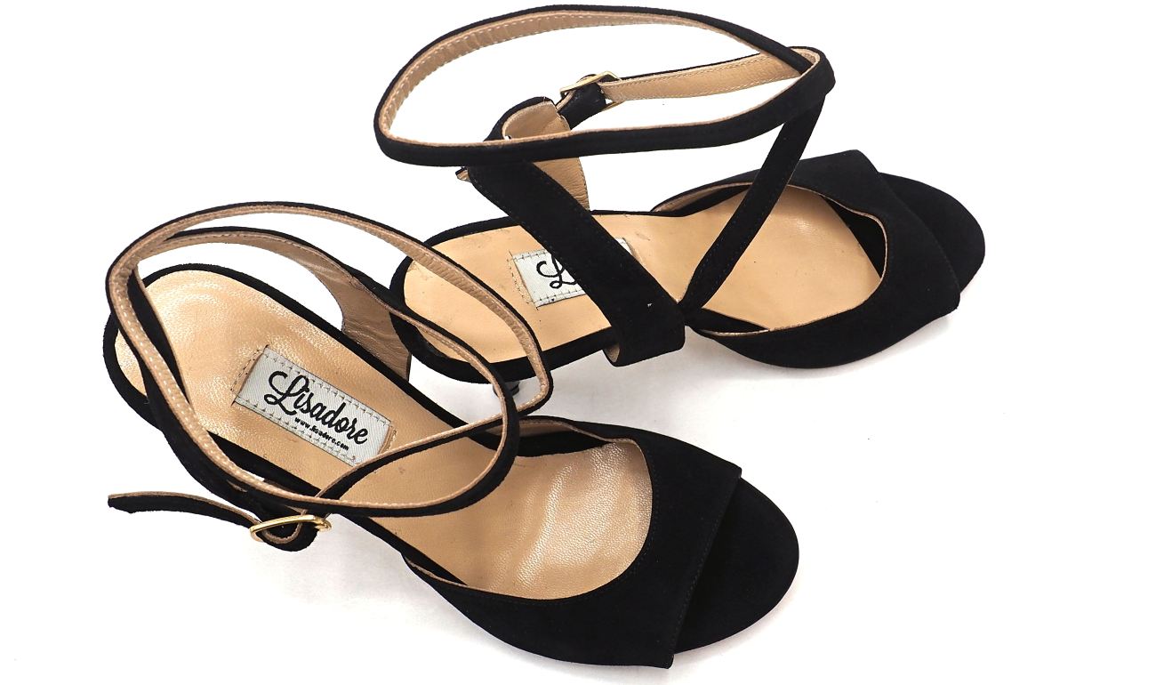 Lisadore - Black Suede Open Doble