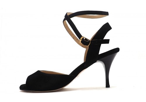 Lisadore - Black Suede Open Doble - Abasso