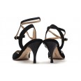 Lisadore - Black Suede Open Doble - Abasso