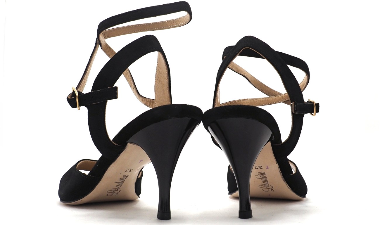 Lisadore - Black Suede Open Doble - Abasso