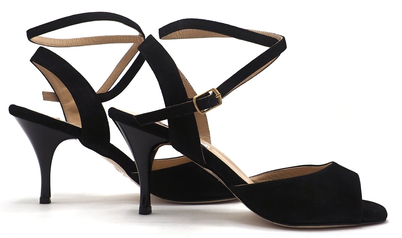 Lisadore - Black Suede Open Doble - Abasso