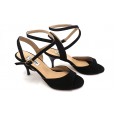 Lisadore - Black Suede Open Doble - Abasso