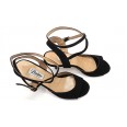 Lisadore - Black Suede Open Doble - Abasso