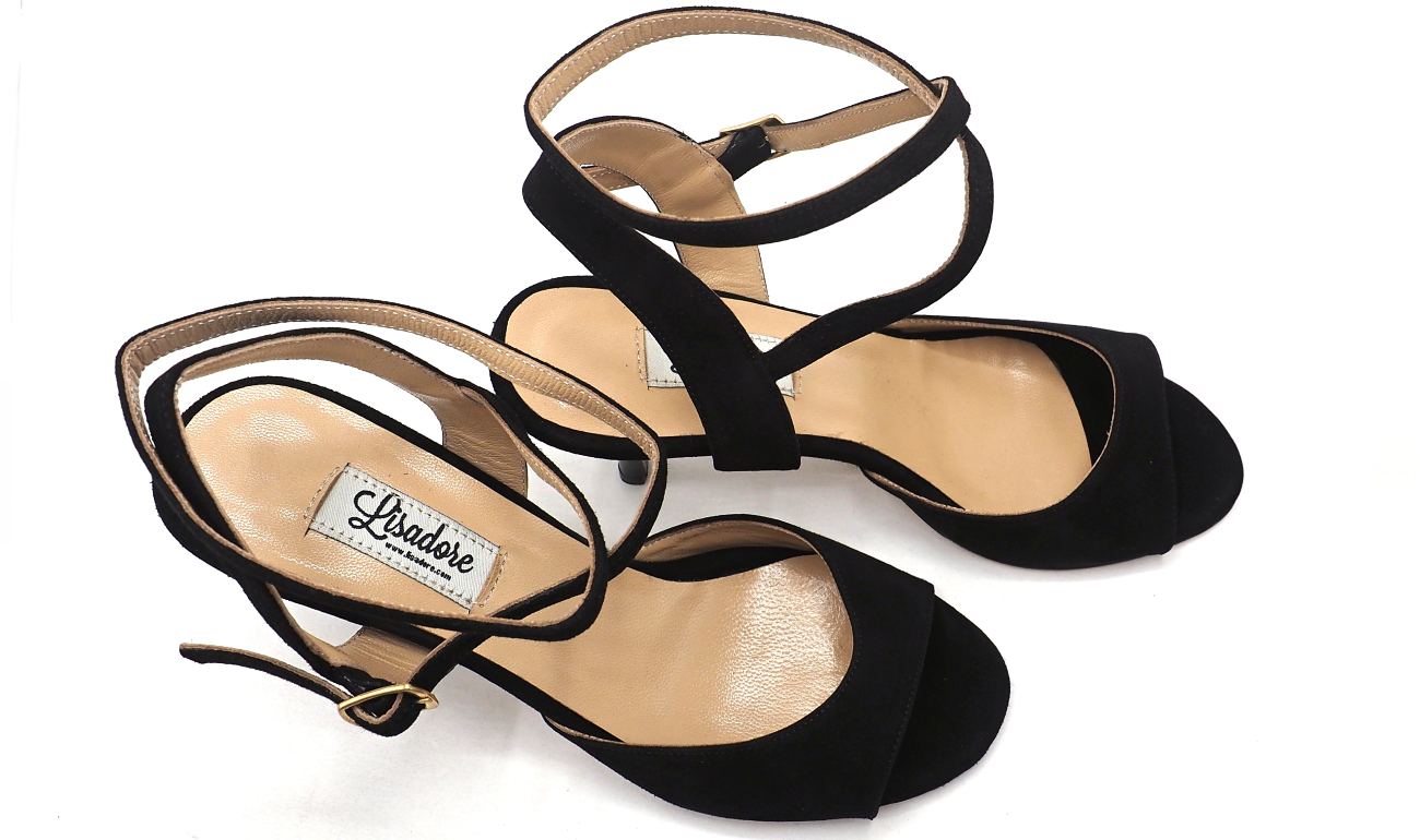 Lisadore - Black Suede Open Doble - Abasso