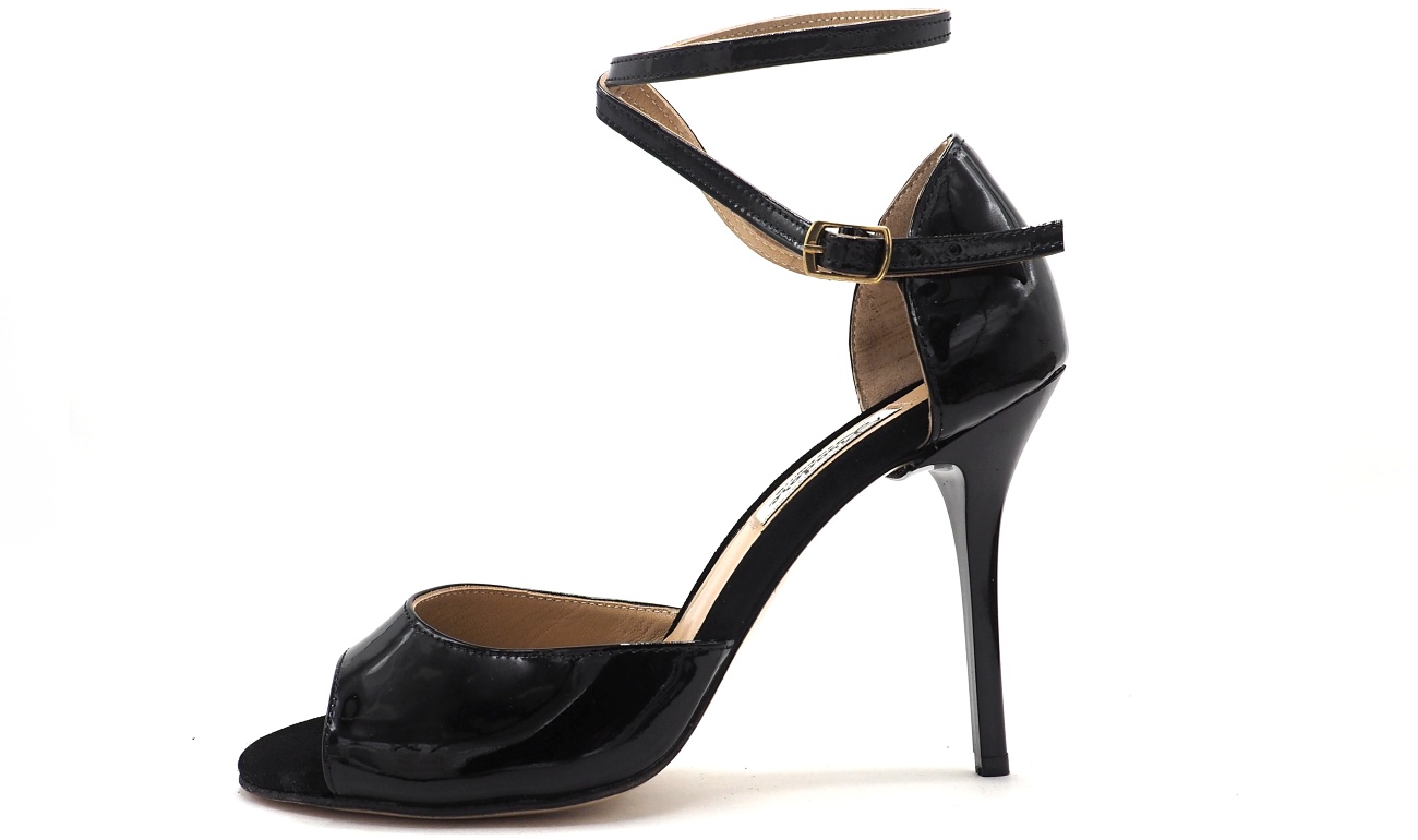 Lisadore - Black Patent Double Round - High