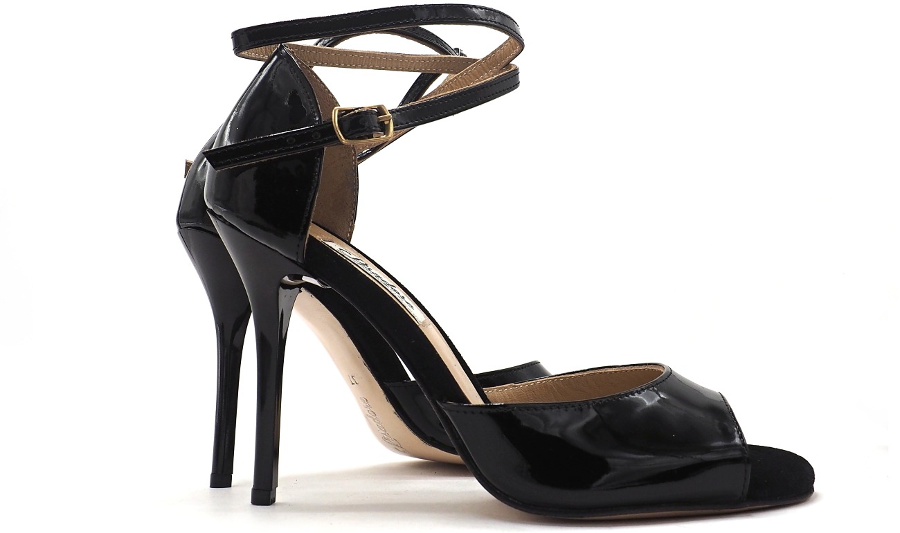 Lisadore - Black Patent Double Round - High