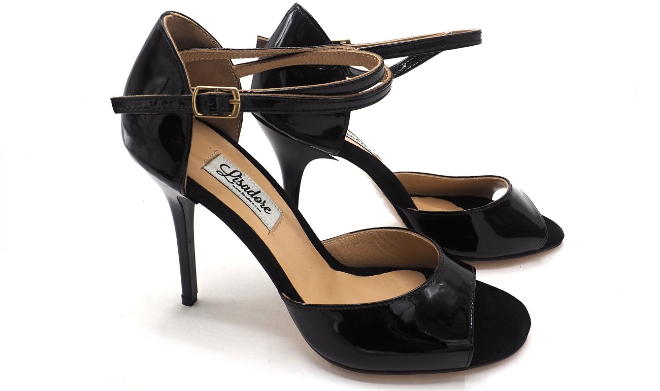 Lisadore - Black Patent Double Round - High