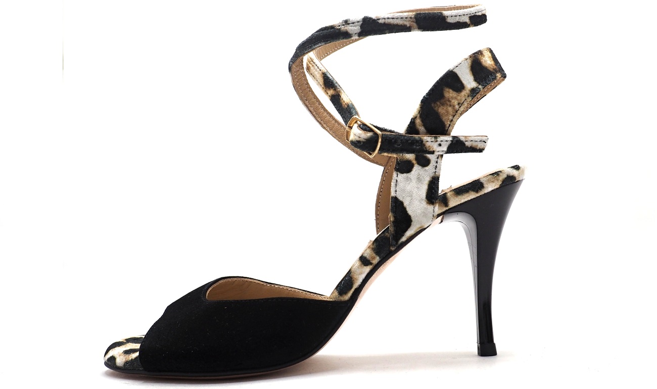 SALE - Lisadore - Chita Gamuza Negra (Sample Shoe)