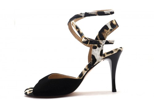SALE - Lisadore - Chita Gamuza Negra (Sample Shoe)