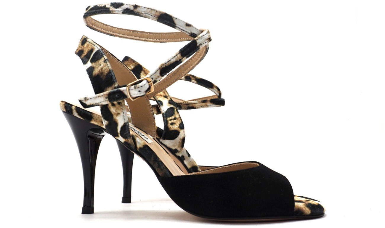 SALE - Lisadore - Chita Gamuza Negra (Sample Shoe)
