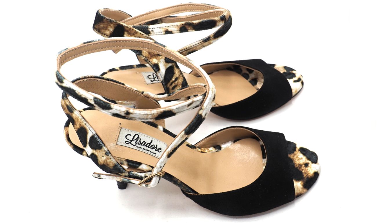 SALE - Lisadore - Chita Gamuza Negra (Sample Shoe)